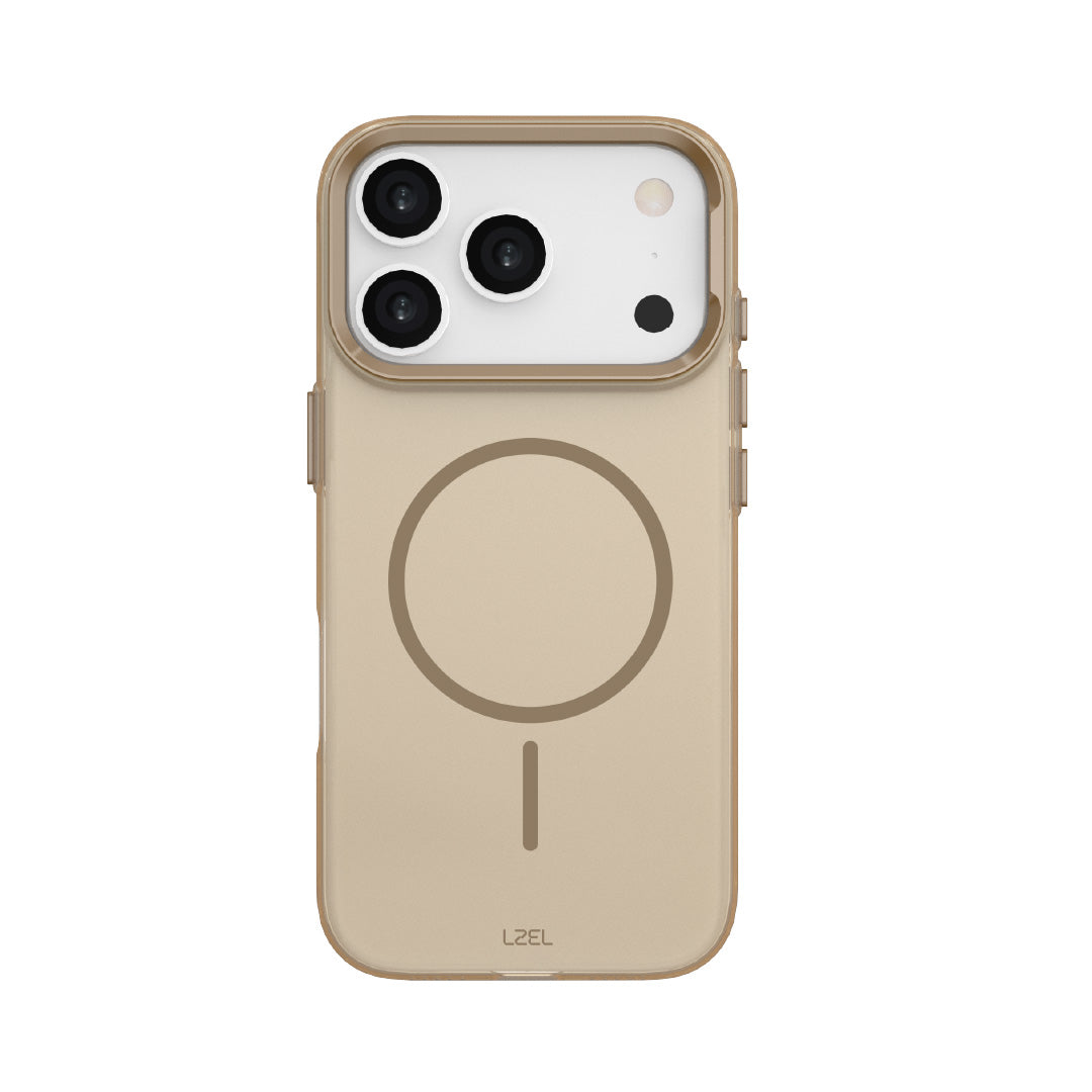 LZEL Magkryden Slim Case for iPhone 17 Pro Max | Crystal Clear + Titanium Copper LZEL Magkryden Slim Case for iPhone 17 Pro Max | Crystal Clear + Titanium Copper